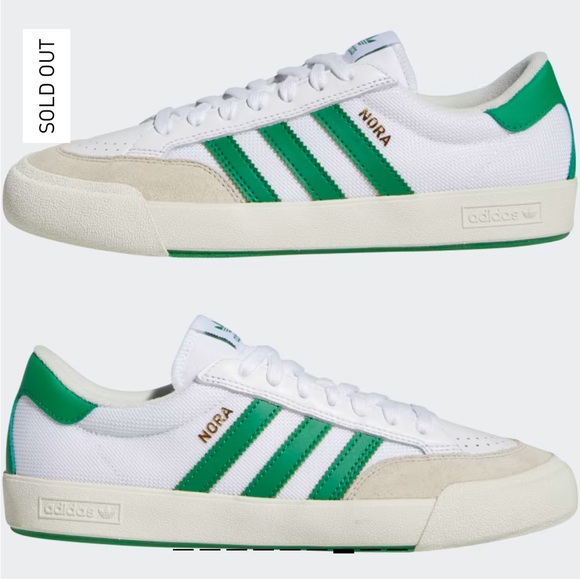 Adidas Nora Sneakers in Cloud White/Green - Picture 6 of 6